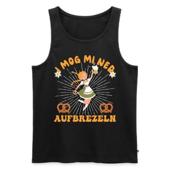 I Mog Mi Ned Aufbrezeln Dirndl - Männer Premium Bio Tank Top - Schwarz - Vorne - Michal (187cm)