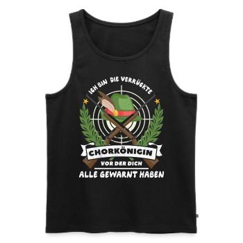 Chorkönigin - Männer Premium Bio Tank Top - Schwarz - Vorne - Michal (187cm)