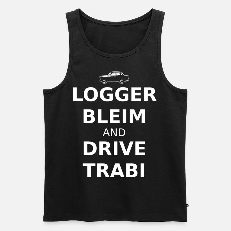 Trabi Oldtimer Driver - Men's Premium Organic Tank Top - black