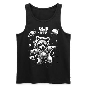 Failure Is not an Option - Männer Premium Bio Tank Top - Schwarz - Vorne - Michal (187cm)