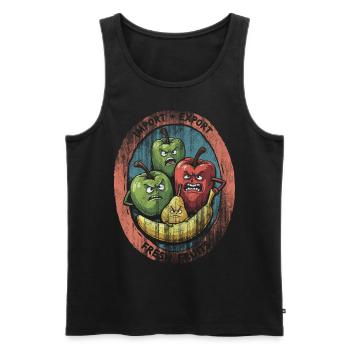 Fresh Fruits - Männer Premium Bio Tank Top - Schwarz - Vorne - AI Model Male 178 light (178cm)