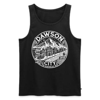 Vintage Dawson City Winter 1898 Klondike T Shirt - Männer Premium Bio Tank Top - Schwarz - Vorne - AI Model Male 178 light (178cm)