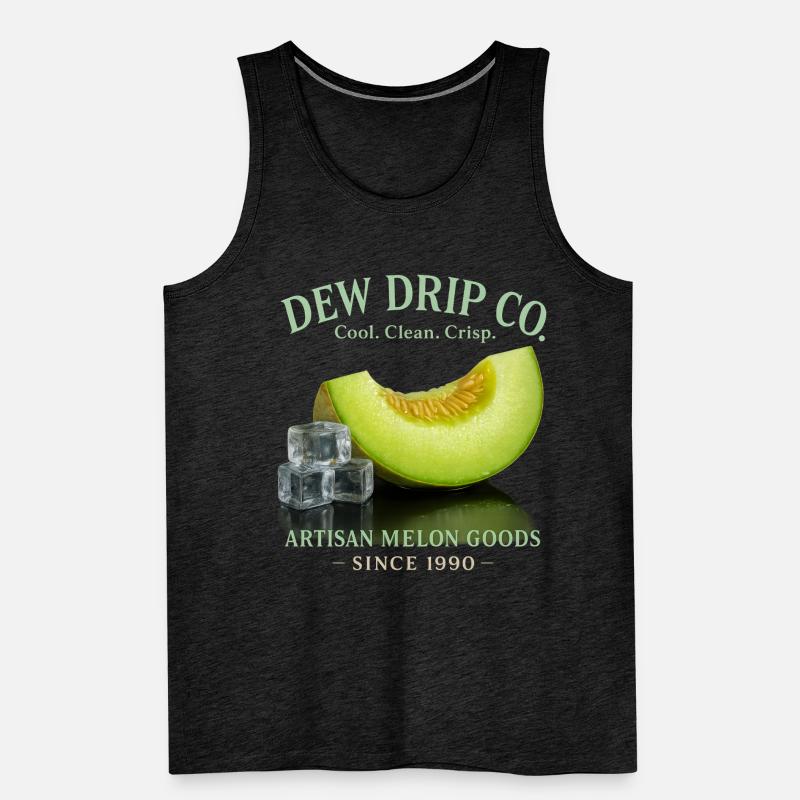 Melon Fruit Summer Holiday Lemonade Men's Premium Organic Tank Top
