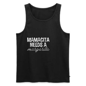 Mamacita Needs A Margarita 3 - Men's Premium Organic Tank Top - black - Front - AI Model Male 178 light (178cm)