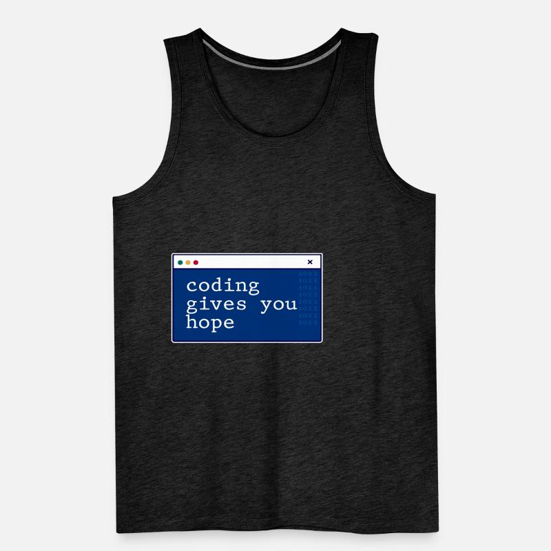 Coding Gives You Hope 2 Men's Premium Organic Tank Top