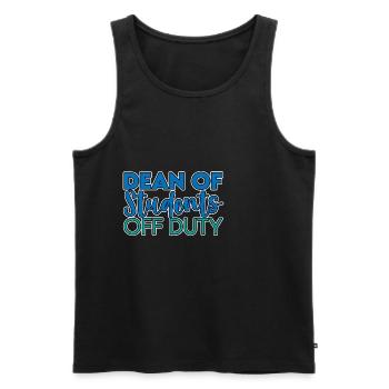 Dean Of Students Off Duty 2 - Männer Premium Bio Tank Top - Schwarz - Vorne - AI Model Male 178 light (178cm)