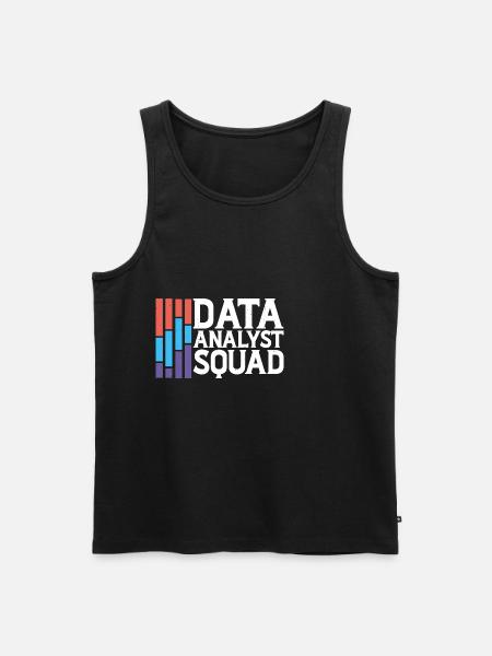 Data Analyst Squad 6 - Men's Premium Organic Tank Top - black