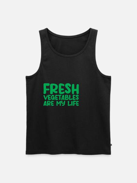 Fresh Vegetables Are My Life - Men's Premium Organic Tank Top - black