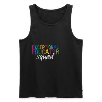 Exceptional Educator Squad 3 - Men's Premium Organic Tank Top - charcoal grey - Front - Alexander (188cm)