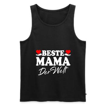 Best Mom in the World Mother's Day Mom Mommy supermama - Men's Premium Organic Tank Top - black - Front - Michal (187cm)
