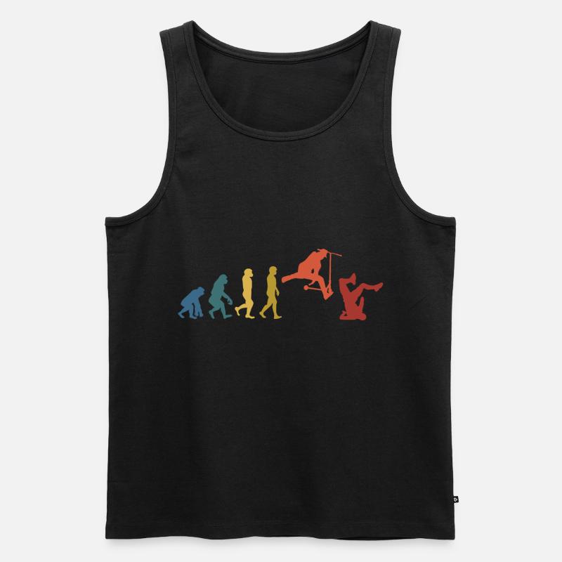 Scooter Evolution - Männer Premium Bio Tank Top - Schwarz