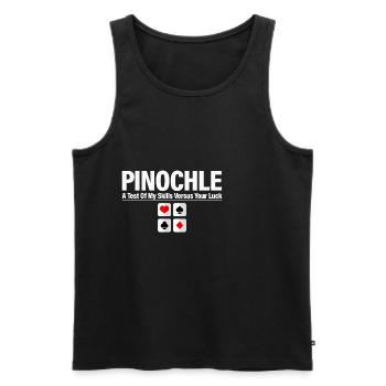A Test Of My Skills Versus Your Luck 4 - Männer Premium Bio Tank Top - Schwarz - Vorne - AI Model Male 178 light (178cm)