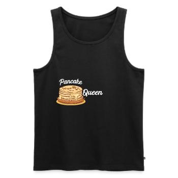Pancake Pfannenkuchen Süßes Frühstück Essen - Männer Premium Bio Tank Top - Schwarz - Vorne - Michal (187cm)