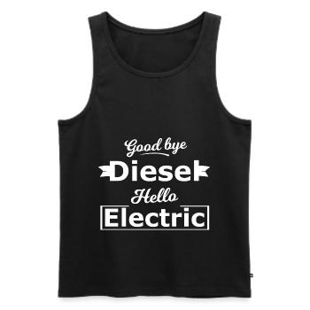 Good Bye Diesel Cars - Men's Premium Organic Tank Top - black - Front - Michal (187cm)