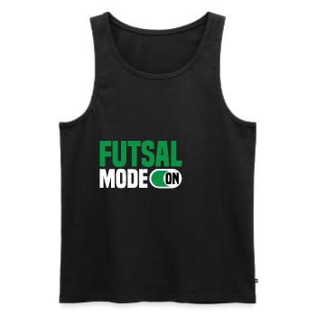 Mode Futsal Sur 15 - Débardeur bio Premium Homme - noir - Devant - AI Model Male 178 light (178cm)