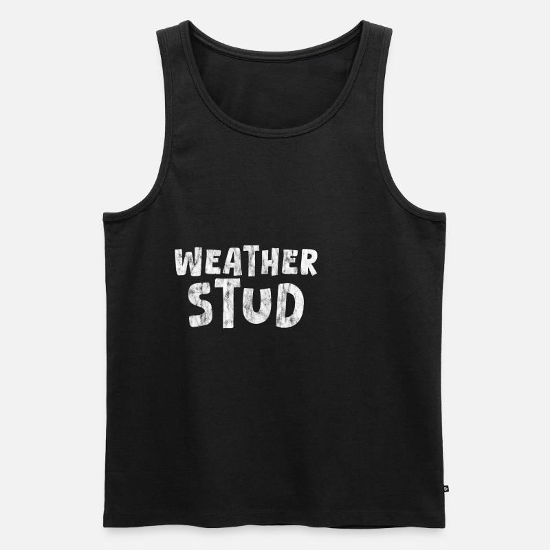 Weather Stud 3 - Männer Premium Bio Tank Top - Schwarz