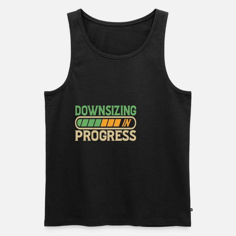 Downsizing In Progress 20 - Männer Premium Bio Tank Top - Schwarz