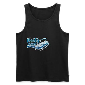 Party In Slow Motion 4 - Men's Premium Organic Tank Top - black - Front - AI Model Male 178 light (178cm)
