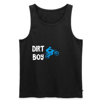 Motocross Bike Offroad Motorcycle Biker - Männer Premium Bio Tank Top - Schwarz - Vorne - Michal (187cm)