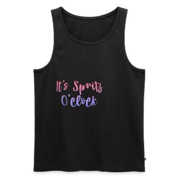 It's Spritz O'clock - Men's Premium Organic Tank Top - black - Front - AI Model Male 178 light (178cm)