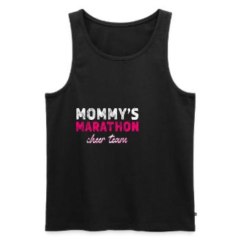Mommy's Marathon Cheer Team 3 - Männer Premium Bio Tank Top - Schwarz - Vorne - AI Model Male 178 light (178cm)