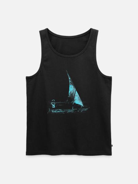 Segelboot - Männer Premium Bio Tank Top - Schwarz