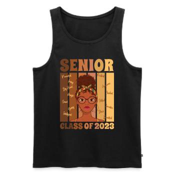 Senior Class Of 2023 Back To School Graduation - Männer Premium Bio Tank Top - Schwarz - Vorne - AI Model Male 178 light (178cm)