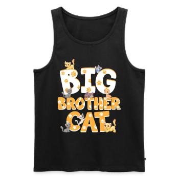 Großer Bruder Katze Bunte Katzen Lustiges - Männer Premium Bio Tank Top - Schwarz - Vorne - AI Model Male 178 light (178cm)