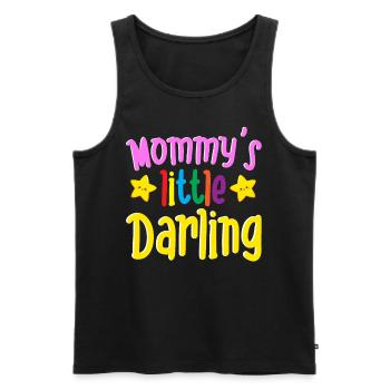 Mommy's Little Darling Cute Kiddie Stars Kinder - Männer Premium Bio Tank Top - Schwarz - Vorne - Michal (187cm)