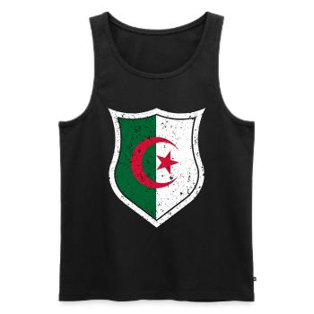 Algérie - Débardeur bio Premium Homme - noir - Devant - Michal (187cm)