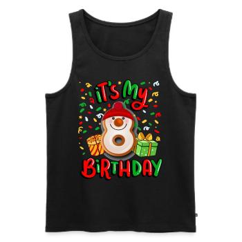 Es Ist Mein 8. Geburtstag Xmas Geschenk 8. - Männer Premium Bio Tank Top - Schwarz - Vorne - AI Model Male 178 light (178cm)