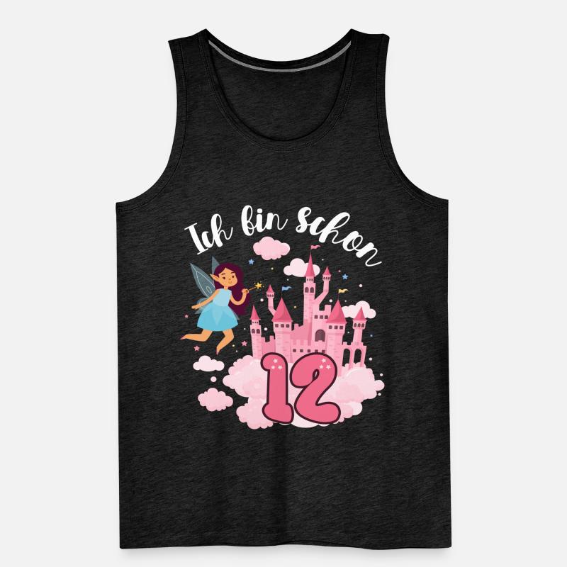 Ich Bin Schon 12 Fee Magisches Schloss 12. Männer Premium Bio Tank Top