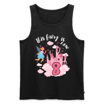 Diese Fee Ist Jetzt 8 Magisches Schloss 8. - Männer Premium Bio Tank Top - Schwarz - Vorne - AI Model Male 178 light (178cm)