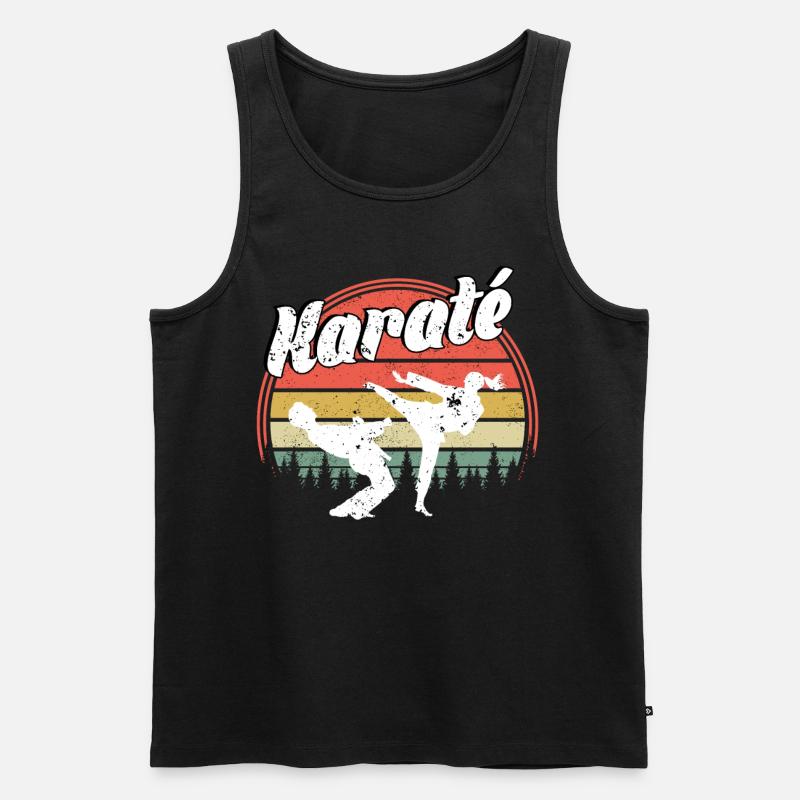 Karaté - Débardeur bio Premium Homme - noir