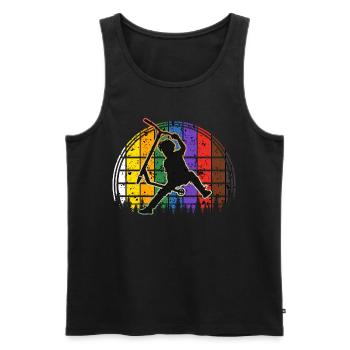 Freestyle Roller - Männer Premium Bio Tank Top - Schwarz - Vorne - Michal (187cm)