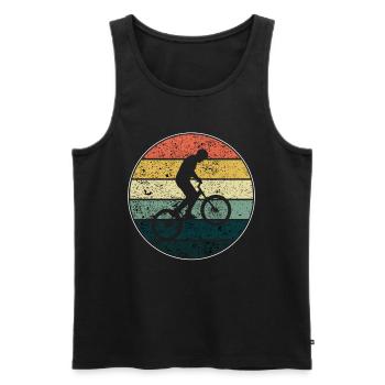 BMX / Bmx Bike / Bike / Gift / Cyclist - Men's Premium Organic Tank Top - black - Front - Michal (187cm)