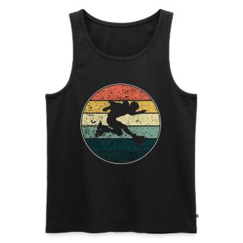 Rollerblades - Männer Premium Bio Tank Top - Schwarz - Vorne - AI Model Male 178 light (178cm)