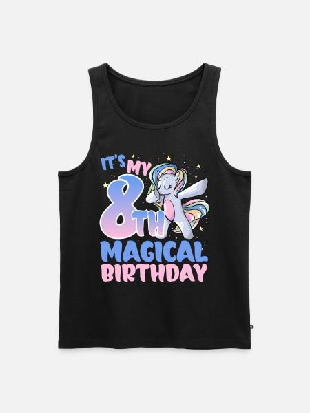 It's my 8th magical birthday - Men's Premium Organic Tank Top - black