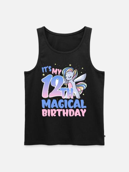 It's my 12th magical birthday - Men's Premium Organic Tank Top - black