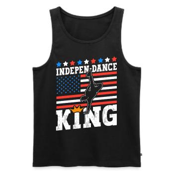 Indepen-dance King Juillet 4th Independence Day Dancers - Débardeur bio Premium Homme - noir - Devant - Michal (187cm)