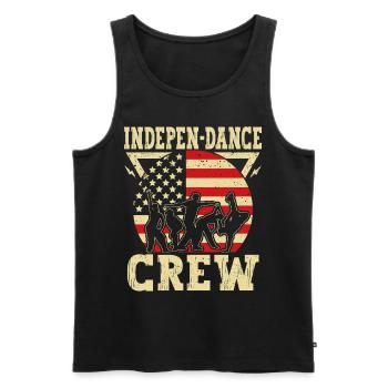 Indepen-dance Crew 4. Juli Independence Day Tänzer - Männer Premium Bio Tank Top - Schwarz - Vorne - Michal (187cm)