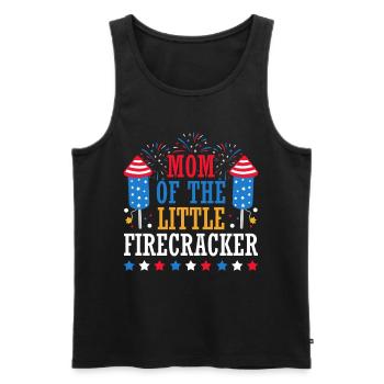 Mutter Des Kleinen Knallfrosches 4. Juli Feuerwerk - Männer Premium Bio Tank Top - Schwarz - Vorne - Michal (187cm)