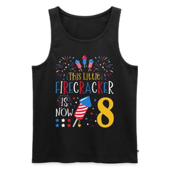 Dieser Kleine Knallfrosch Ist Jetzt 8 4. Juli 8. - Männer Premium Bio Tank Top - Schwarz - Vorne - Michal (187cm)