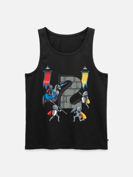 Medieval Knights Medieval History - Men's Premium Organic Tank Top - black