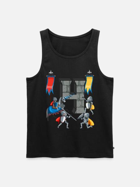 Medieval Knights Medieval History - Men's Premium Organic Tank Top - black