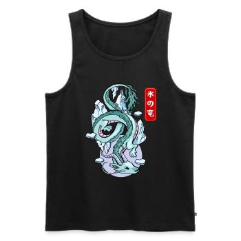Japanischer Eisdrache Elementarer Mythos - Männer Premium Bio Tank Top - Schwarz - Vorne - AI Model Male 178 light (178cm)