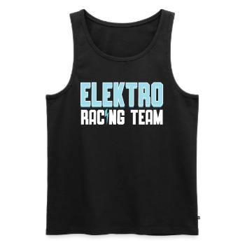 Electro Racing Team | Electric Car Shirt | - Men's Premium Organic Tank Top - black - Front - AI Model Male 178 light (178cm)