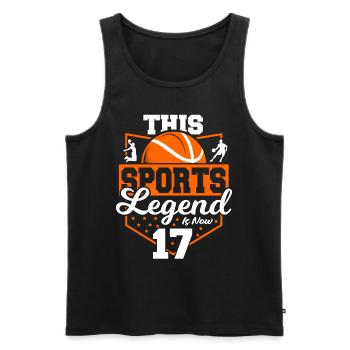Diese Sportlegende Ist Jetzt 17, Basketballspiel - Männer Premium Bio Tank Top - Schwarz - Vorne - Michal (187cm)