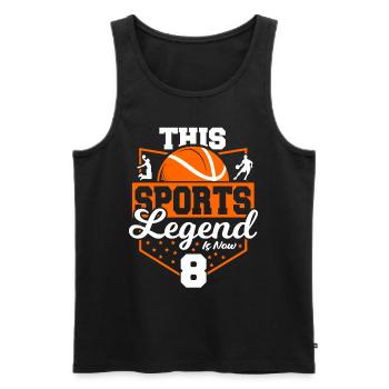 Diese Sportlegende Ist Jetzt 8, Basketballspiel - Männer Premium Bio Tank Top - Schwarz - Vorne - Michal (187cm)