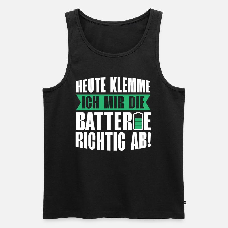 Var1 - Männer Premium Bio Tank Top - Schwarz
